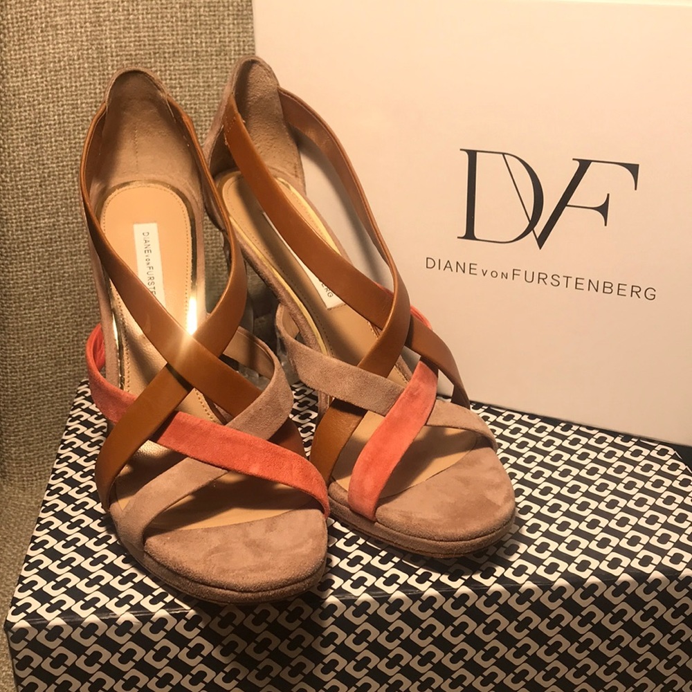 DVF Ibiza Crystal Heel Sandal